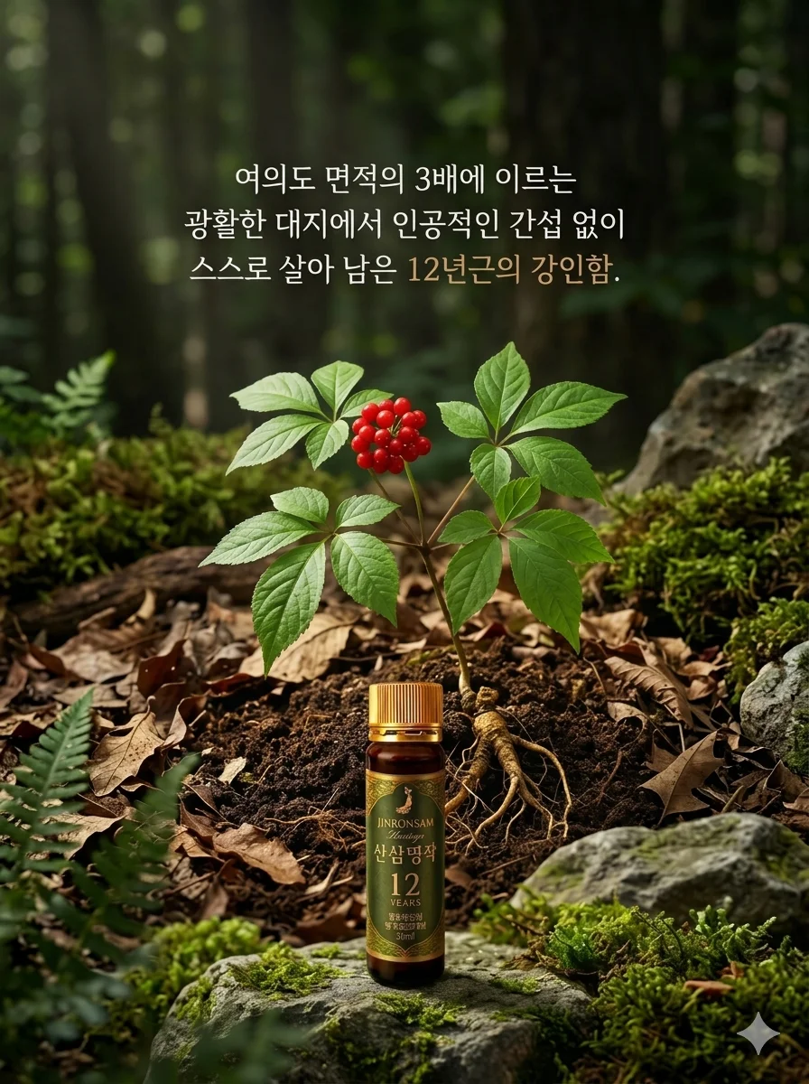 진본삼 산삼명작 12년근 산양산삼 제품 대표 사진